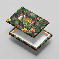 Meri Kirihimete Kakapo Canvas Wall Art New Zealand Christmas with Tropical Vibe LT9 - Polynesian Pride