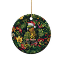 Meri Kirihimete Kakapo Ceramic Ornament New Zealand Christmas with Tropical Vibe LT9 - Polynesian Pride