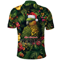 Meri Kirihimete Kakapo Polo Shirt New Zealand Christmas with Tropical Vibe LT9 - Polynesian Pride