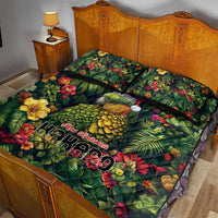 Meri Kirihimete Kakapo Quilt Bed Set New Zealand Christmas with Tropical Vibe LT9 - Polynesian Pride