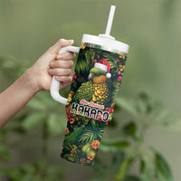 Meri Kirihimete Kakapo Tumbler With Handle New Zealand Christmas with Tropical Vibe LT9 - Polynesian Pride