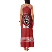 Tonga Rugby XIII Custom Family Matching Tank Maxi Dress and Hawaiian Shirt Mate Ma'a Tonga with Ngatu Pattern LT9 - Polynesian Pride