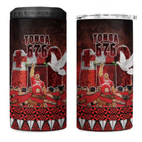 Custom Tonga 676 Haamonga a Maui 4 in 1 Can Cooler Tumbler Tongan Sipi Tau Unique Dance LT9 One Size: 16 oz Red - Polynesian Pride