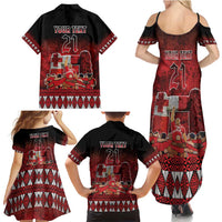 Custom Tonga 676 Haamonga a Maui Family Matching Summer Maxi Dress and Hawaiian Shirt Tongan Sipi Tau Unique Dance LT9 - Polynesian Pride
