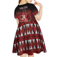 Custom Tonga 676 Haʻamonga ʻa Maui Kid Short Sleeve Dress Tongan Sipi Tau Unique Dance