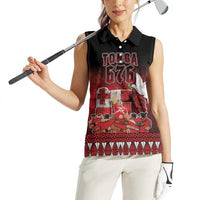Custom Tonga 676 Haamonga a Maui Women Sleeveless Polo Shirt Tongan Sipi Tau Unique Dance LT9 - Polynesian Pride