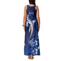Personalized Hawaiian Maori Hammerhead Shark Family Matching Tank Maxi Dress and Hawaiian Shirt Polu Plumeria LT9 - Polynesian Pride