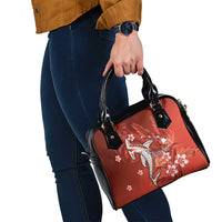 Personalized Hawaiian Maori Hammerhead Shark Shoulder Handbag Ulaula Plumeria - Polynesian Pride
