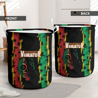Vanuatu 46th Year Anniversary Laundry Basket Tamtam Slit Drums Long God Yumi Stanap