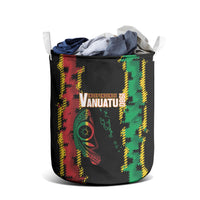Vanuatu 46th Year Anniversary Laundry Basket Tamtam Slit Drums Long God Yumi Stanap