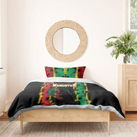 Vanuatu 46th Year Anniversary Bedding Set Tamtam Slit Drums Long God Yumi Stanap LT9 - Polynesian Pride