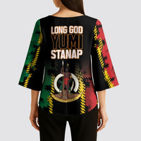 Vanuatu 46th Year Anniversary Kimono Sleeve Blouse Tamtam Slit Drums Long God Yumi Stanap