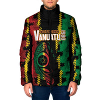Vanuatu 46th Year Anniversary Padded Jacket Tamtam Slit Drums Long God Yumi Stanap