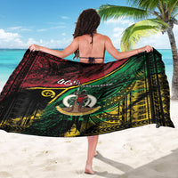 Vanuatu 46th Year Anniversary Sarong Vintage Grunge Vanuatu Flag Heritage