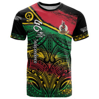 Vanuatu 46th Year Anniversary T Shirt Vintage Grunge Vanuatu Flag Heritage