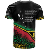 Vanuatu 46th Year Anniversary T Shirt Vintage Grunge Vanuatu Flag Heritage