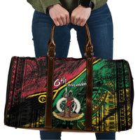 Vanuatu 46th Year Anniversary Travel Bag Vintage Grunge Vanuatu Flag Heritage