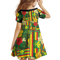Hawaii Kanaka Maoli Hibiscus Family Matching Tank Maxi Dress and Hawaiian Shirt Hawaiian Flag Motif LT9 - Polynesian Pride