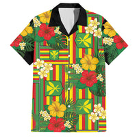 Hawaii Kanaka Maoli Hibiscus Hawaiian Shirt Hawaiian Flag Motif