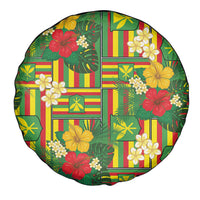 Hawaii Kanaka Maoli Hibiscus Spare Tire Cover Hawaiian Flag Motif LT9 - Polynesian Pride