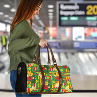 Hawaii Kanaka Maoli Hibiscus Travel Bag Hawaiian Flag Motif