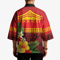 Hawaii Ku Kia'i Mauna Personalized Kimono Hibiscus Kakau Pattern