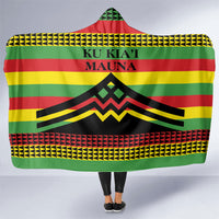 Hawaii Ku Kia'i Mauna Hooded Blanket Hawaiian Kanaka Maoli Motif