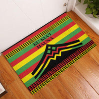 Hawaii Ku Kia'i Mauna Rubber Doormat Hawaiian Kanaka Maoli Motif
