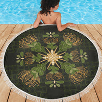 Hawaii Ohia Lehua Squares Beach Blanket Hawaiian Quilt Inspired Floral Pattern
