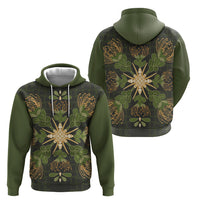 Hawaii Ohia Lehua Squares Hoodie Hawaiian Quilt Inspired Floral Pattern