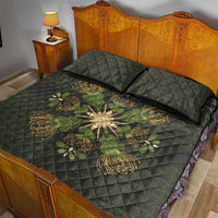 Hawaii Ohia Lehua Squares Quilt Bed Set Hawaiian Quilt Inspired Floral Pattern