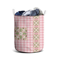 Akala Hamele Hawai'i Palaka Squares Maile Leaf Laundry Basket Flowers Hawaiian Quilt Patterns LT9 - Polynesian Pride
