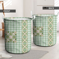 Liko Kukui Hawai'i Palaka Squares Maile Leaf Laundry Basket Flowers Hawaiian Quilt Patterns LT9 - Polynesian Pride