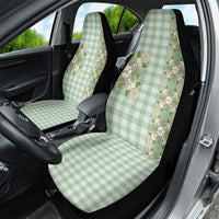 Liko Kukui Hawai'i Palaka Squares Maile Leaf Car Seat Cover Flowers Hawaiian Quilt Patterns LT9 - Polynesian Pride