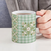 Liko Kukui Hawai'i Palaka Squares Maile Leaf Ceramic Mug Flowers Hawaiian Quilt Patterns LT9 - Polynesian Pride