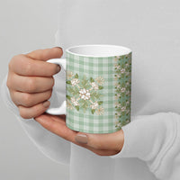 Liko Kukui Hawai'i Palaka Squares Maile Leaf Ceramic Mug Flowers Hawaiian Quilt Patterns LT9 - Polynesian Pride