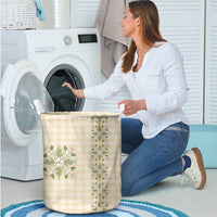 Melemele Ahiahia Hawai'i Palaka Squares Maile Leaf Laundry Basket Flowers Hawaiian Quilt Patterns LT9 - Polynesian Pride