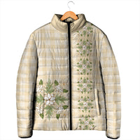 Melemele Ahiahia Hawai'i Palaka Squares Maile Leaf Padded Jacket Flowers Hawaiian Quilt Patterns LT9 - Polynesian Pride