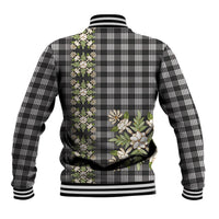 Pauli Hawai'i Palaka Squares Maile Leaf Baseball Jacket Flowers Hawaiian Quilt Patterns LT9 - Polynesian Pride