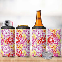 Palaka with Honu and Hibiscus 4 in 1 Can Cooler Tumbler Hawaiian Heritage Spirit LT9 - Polynesian Pride
