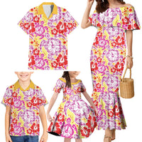 Palaka with Honu and Hibiscus Family Matching Mermaid Dress and Hawaiian Shirt Hawaiian Heritage Spirit LT9 - Polynesian Pride