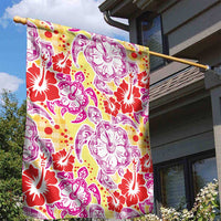 Palaka with Honu and Hibiscus Garden Flag Hawaiian Heritage Spirit - Polynesian Pride