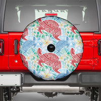 Palaka with Honu and Plumeria Spare Tire Cover Hawaiian Heritage Spirit LT9 - Polynesian Pride