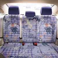 Purple Palaka Crane and Flowers Back Car Seat Cover Japan Heritage Spirit LT9 - Polynesian Pride