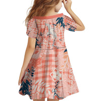 Red Palaka Crane and Flowers Family Matching Puletasi and Hawaiian Shirt Japan Heritage Spirit LT9 - Polynesian Pride
