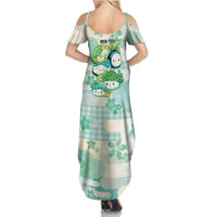 Personalized Japanese Kawaii Sushi Family Matching Summer Maxi Dress and Hawaiian Shirt Green Wagara Palaka This Is How I Roll LT9 - Polynesian Pride