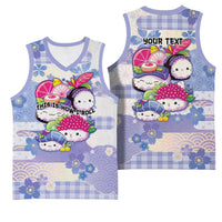 Personalized Japanese Kawaii Sushi Basketball Jersey Blue Wagara Palaka This Is How I Roll