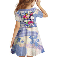 Personalized Japanese Kawaii Sushi Family Matching Long Sleeve Bodycon Dress and Hawaiian Shirt Blue Wagara Palaka This Is How I Roll LT9 - Polynesian Pride