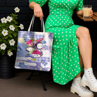Japanese Kawaii Sushi Tote Bag Blue Wagara Palaka This Is How I Roll