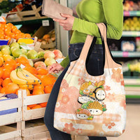 Japanese Kawaii Sushi Grocery Bag Peach Wagara Palaka This Is How I Roll